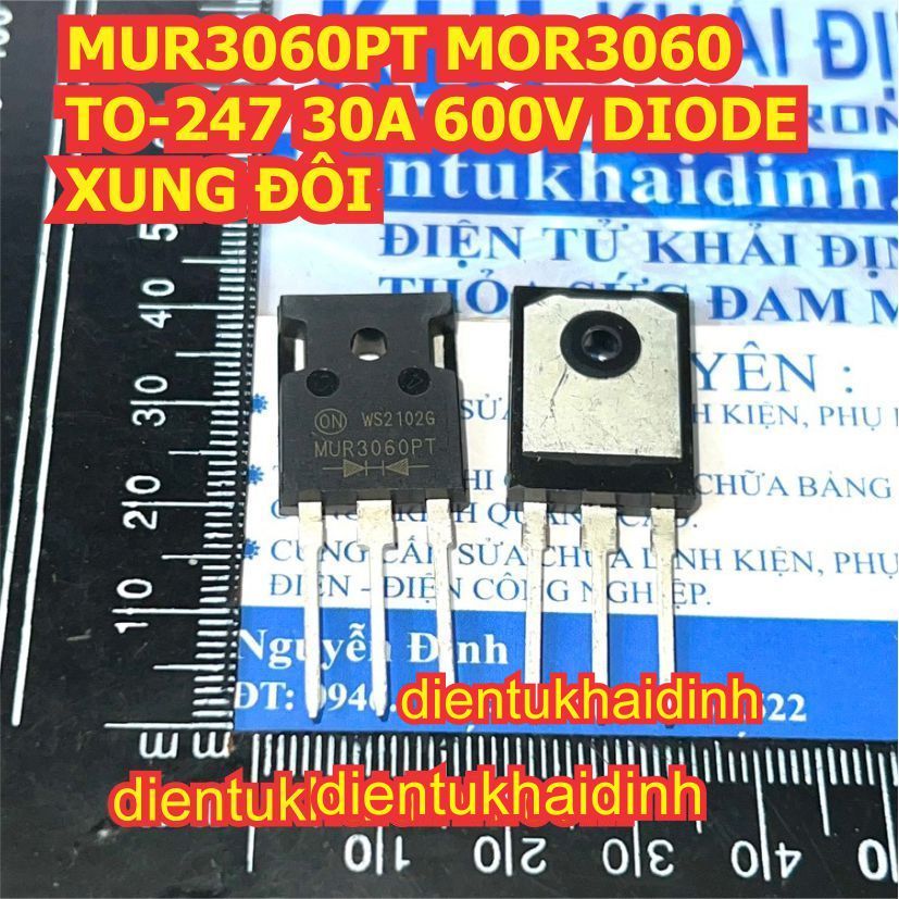 2pcs MUR3060PT MUR3060 3060 TO-247 30A 600V DOUBLE PULSE DIEDE kde3687