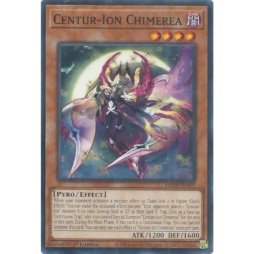 การ์ด YuGiOh รหัส MP25-EN407 - Centur-Ion Chimerea - Effect Monster - ทั่วไป