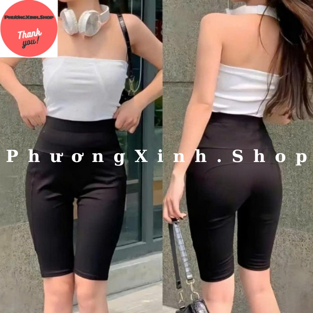 กางเกงเลกกิ้งผู้หญิง ️ PhongXinh.Shop ️ WAG เอวสูงทรงเข้ารูปสปอร์ต umi ยืด 4 ทิศทางสําหรับยิมและจ๊อก