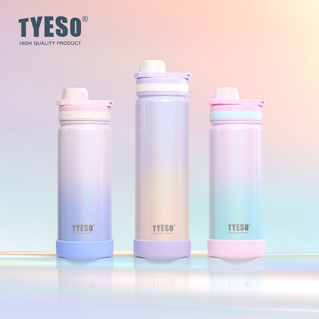 [ของแท้] Tyeso bling bling Thermos Bottle พร้อมฐานฟรี 600ml/750ml