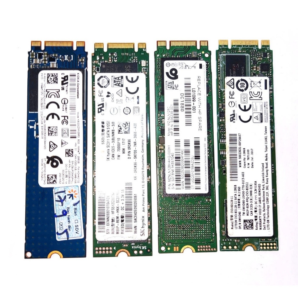 SSD M2 Sata, M2 NVME มาตรฐาน 2280 ความจุ 120G 128 Gb มีจําหน่ายชนะ 10 แบรนด์ Samsung Hynix Micron สุ