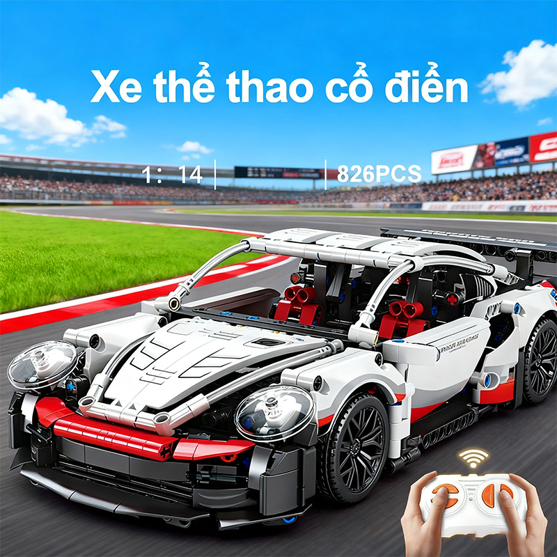 2025Super Remote Control Cars with Blocks โมเดลรถสเกล 1:14 ของเล่นประกอบทางปัญญาสําหรับเด็ก