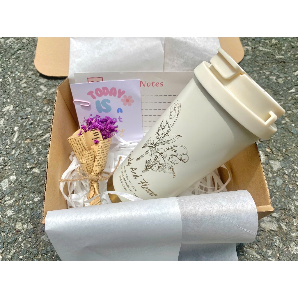 ชุดของขวัญถ้วยเก็บความร้อนน่ารัก 500ml สแตนเลส316 - ของขวัญวันเกิดสุดหรู มีความหมาย แฟน