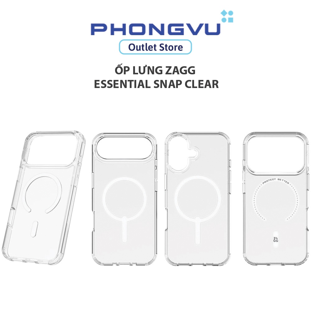 ZAGG Essential Clear Snap Case - 3 เดือน