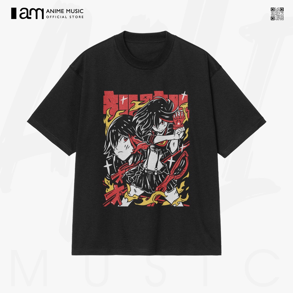 เสื้อยืดแขนสั้นผู้ใหญ่ Kill la Kill Ryuko Digital Art ขนาดใหญ่ 100% Cotton