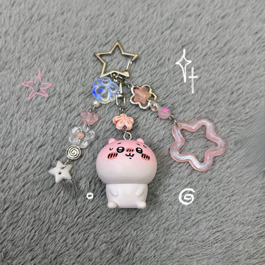 พวงกุญแจ ของแท้ custom hy face Chikawa Keychain (sextee   . Surekalate) (อ่านคําอธิบายให้ละเอียด)