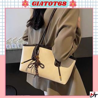 Túi tote nữ túi kẹp nách đeo vai da loang tặng kèm bộ móc vợt thời trang đi chơi đi làm Giatot68 091