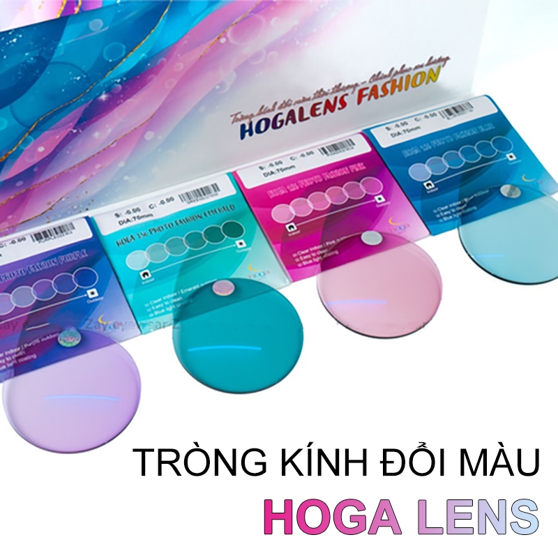 [SELECT COLOR CHANGING COLOR] HOGA 1.56 เลนส์เปลี่ยนสีแฟชั่นพร้อมการป้องกัน UV400
