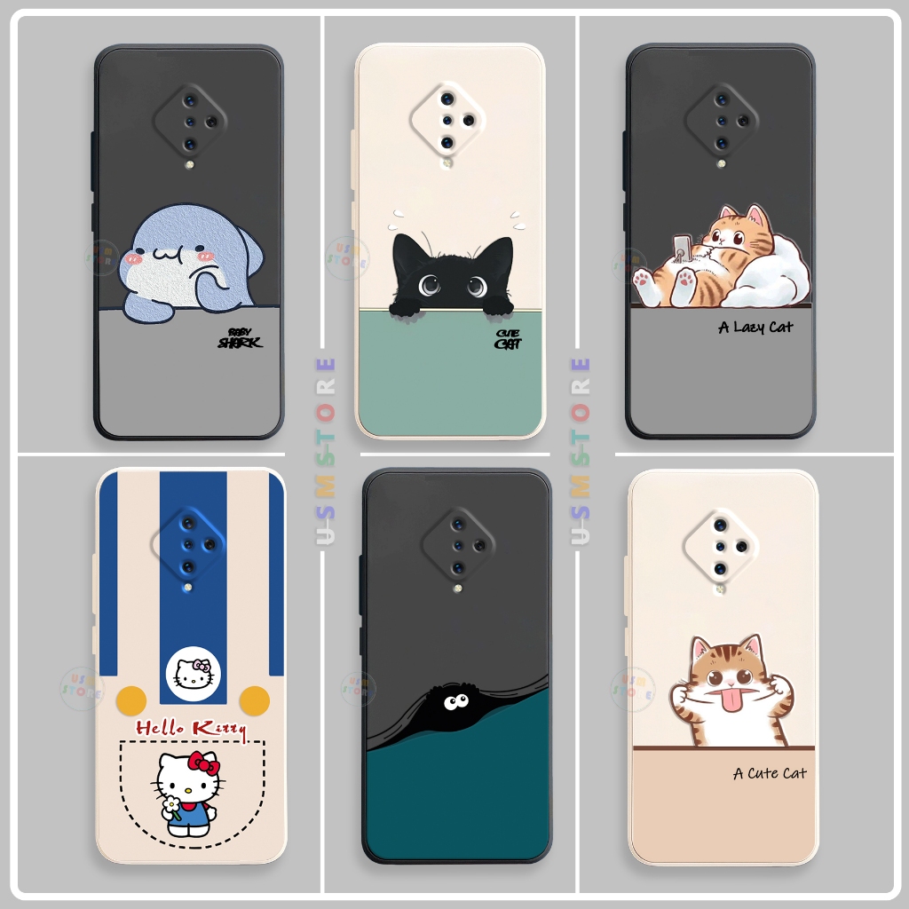 เคส Vivo S1 pro / X50 LITE TPU ยืดหยุ่น ขอบเหลี่ยม พิมพ์ชื่อส่วนตัว น่ารัก