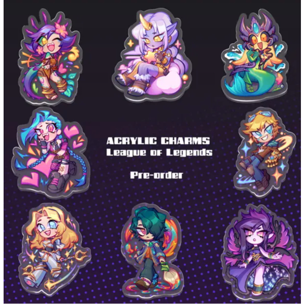 พวงกุญแจอะคริลิก League of Legends | Soraka Morgana Jinx Lux Nami Neeko Hwei Ezreal