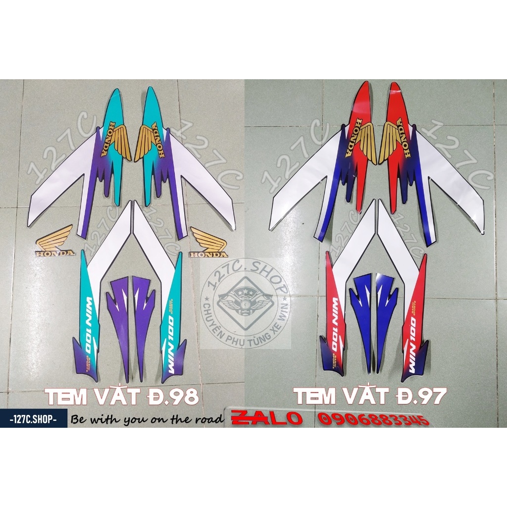 [HCM] ชุดแสตมป์ 97-98 Win 100cc