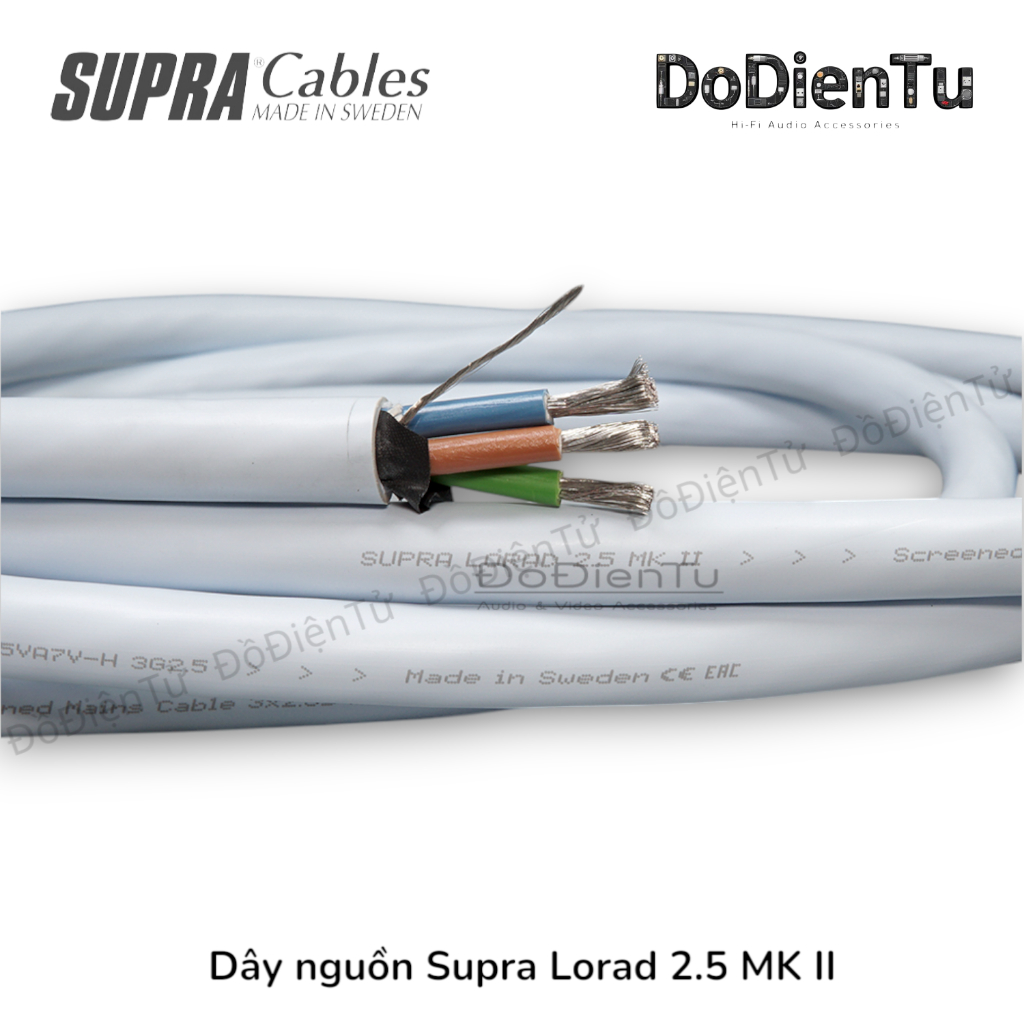[ตัดเมตร] สายไฟ Supra Lorad 3x1.5 MK 2