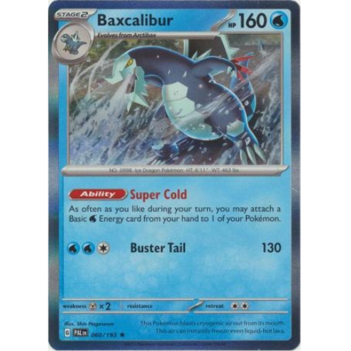 [การ์ดโปเกมอน TCG] Baxcalibur - 060/193 - Holo Rare