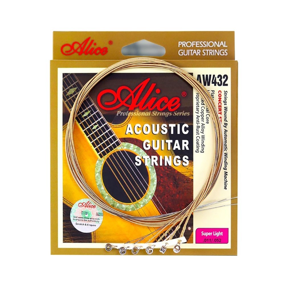 สายกีต้าร์โปร่ง Alice 432 Premium (Alice AW432) Size 11 - 52