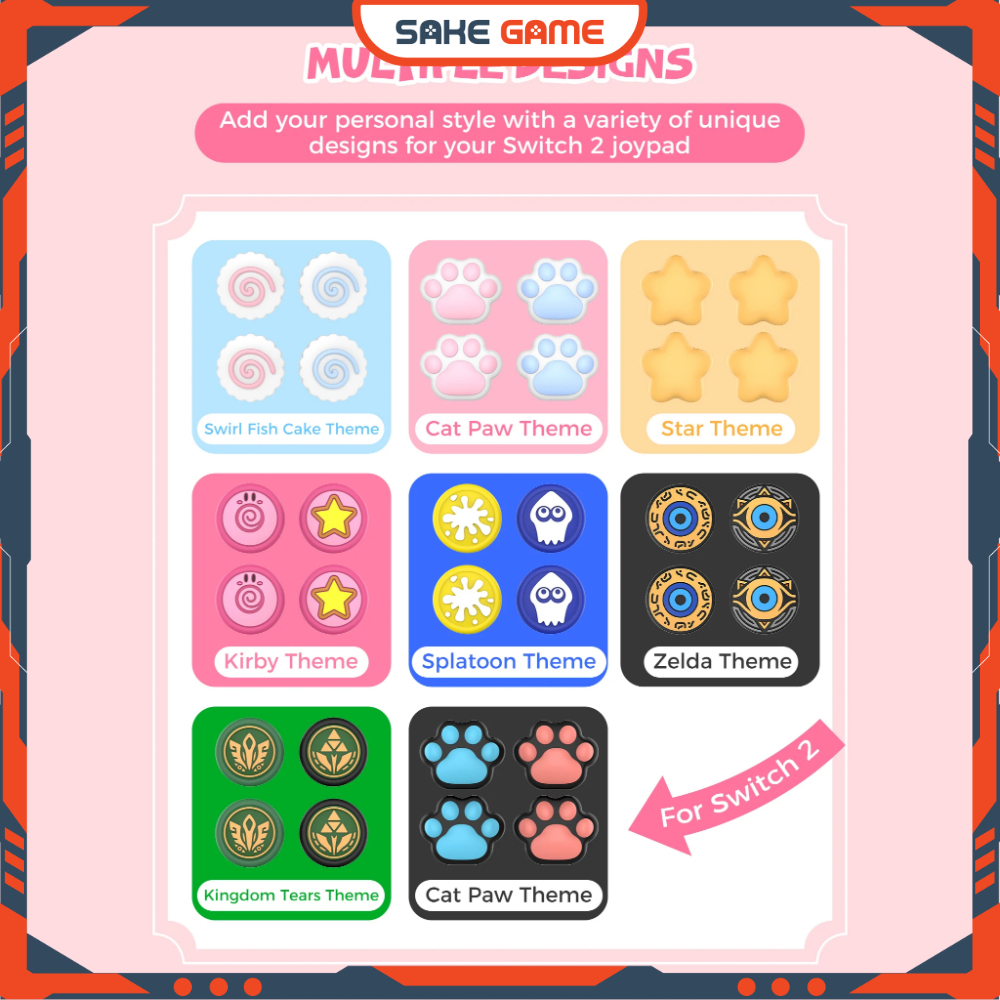 Analog Nintendo Switch 2 2025 IINE Analog Switch 2 IINE Analog Knob Cover ชุด Joycon Nintendo Switch