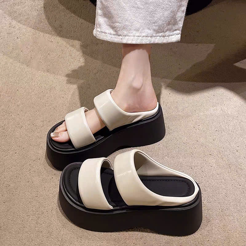 รุ่นใหม่ 7P SUPER SMOOTH LEATHER SLIPPERS TCN1