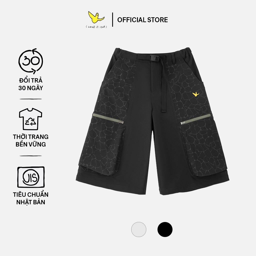 กางเกงพิมพ์ลาย Jorts Wii Dumax Carbon Ripples - isNt อะไร