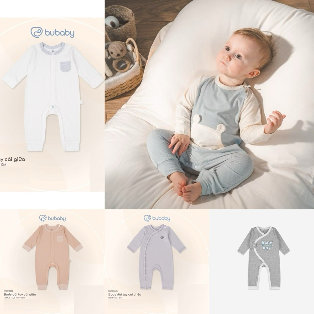 BUBABY Body Siro แขนยาวสําหรับเด็กชายและเด็กหญิงจากแบรนด์ Bubaby