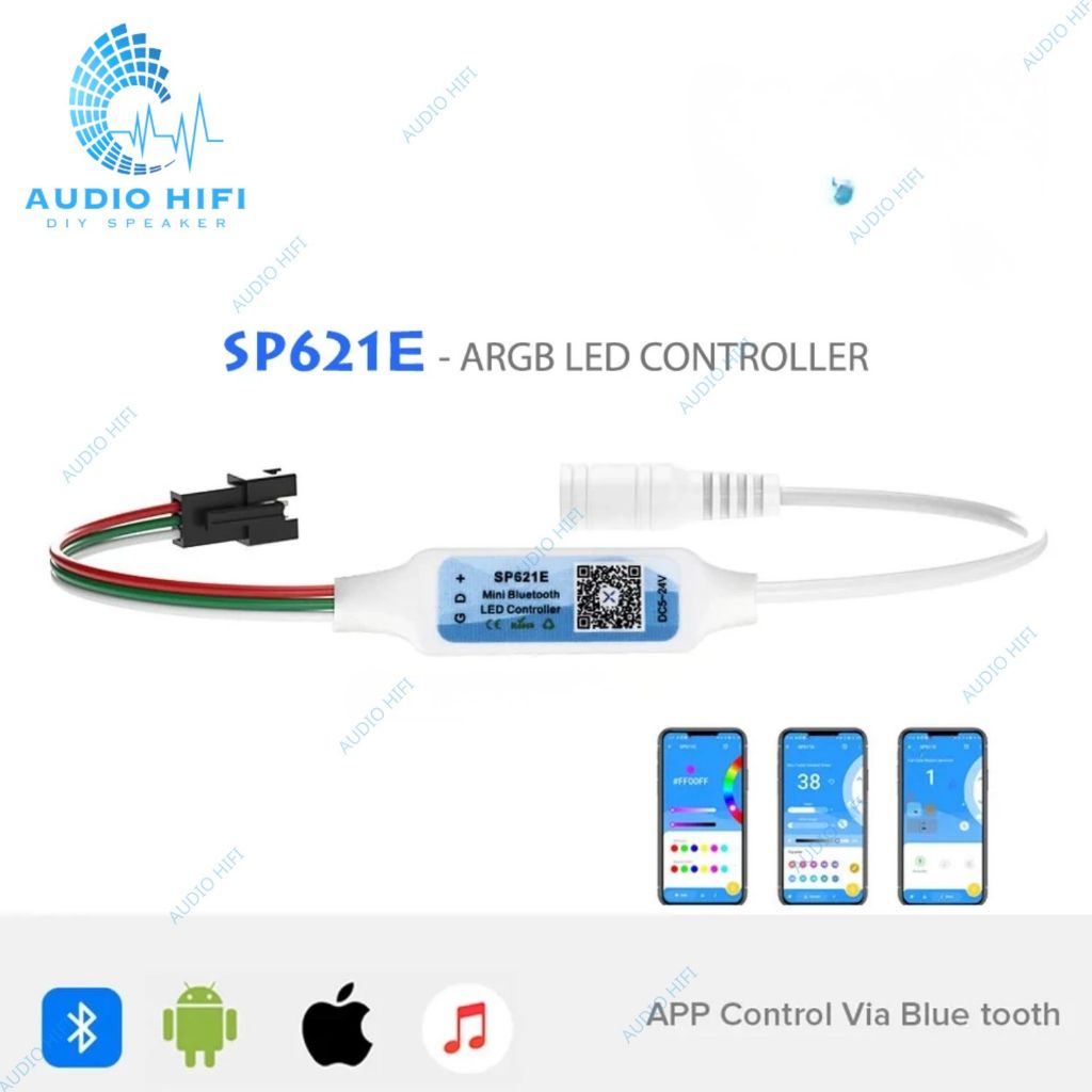 SP621E - คอนโทรลเลอร์ LED สีเต็ม ARGB WS2812B WS2811