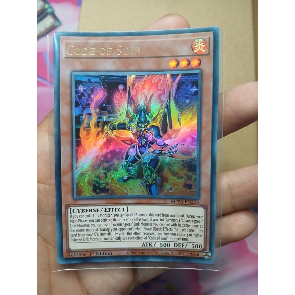[Yugioh Bien Hoa Store] การ์ด 1 ใบ MP25-EN206 Code of Soul : Ultra Rare 1st Edition