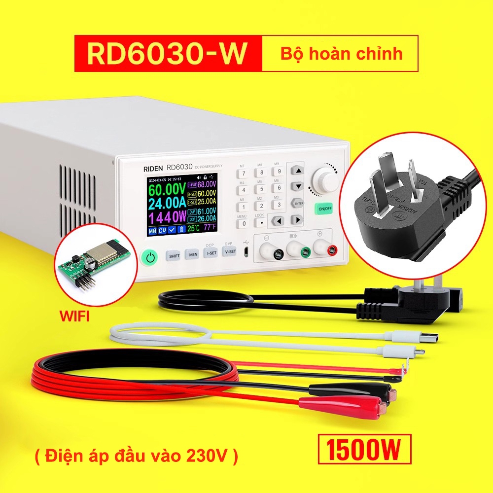 Riden RD6030W Power Supply Combo ครบชุดพร้อมอุปกรณ์เสริมเต็มรูปแบบ