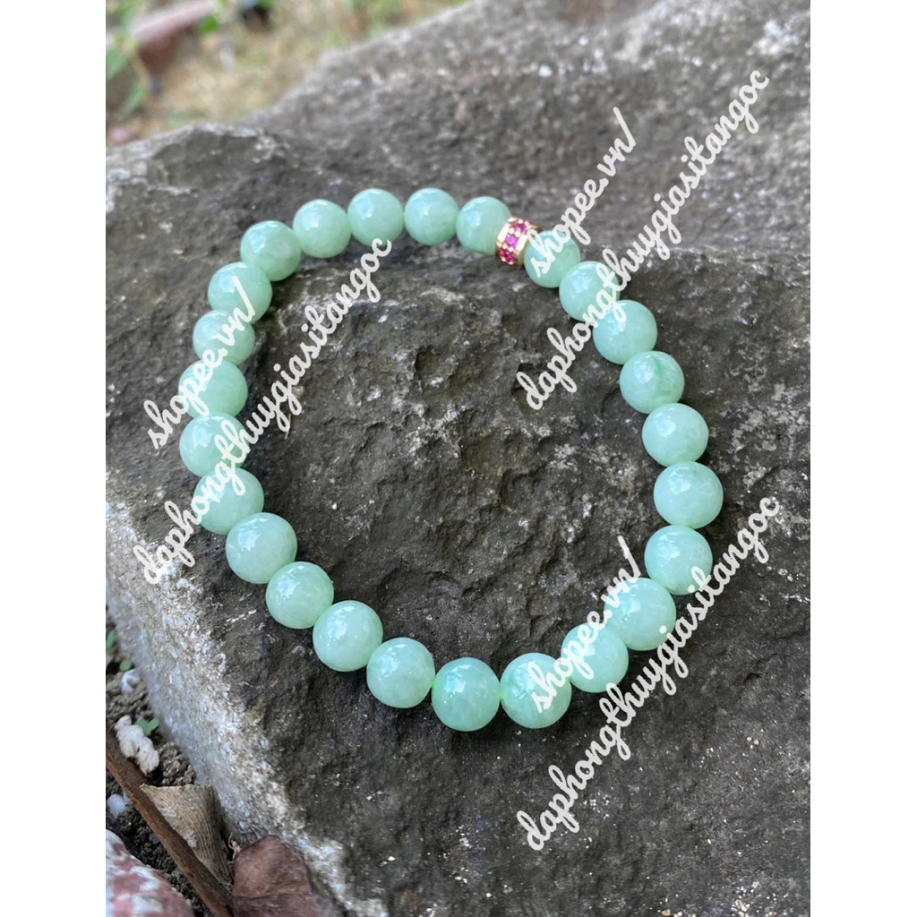 Jadite Marble กําไลและกําไล 5A ขนาด 7.5 มม. สินค้าตรวจสอบด้วย Svip