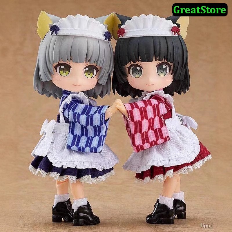 [ มีจําหน่าย ] CatGirls Maid Sakura และ Yuki Action Figure โหมด Q 14 ซม