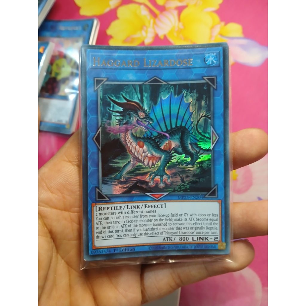 [Yugioh Bien Hoa Store] การ์ด 1 ใบ MP25-EN204 Hagard Lizardose : Ultra Rare 1st Edition
