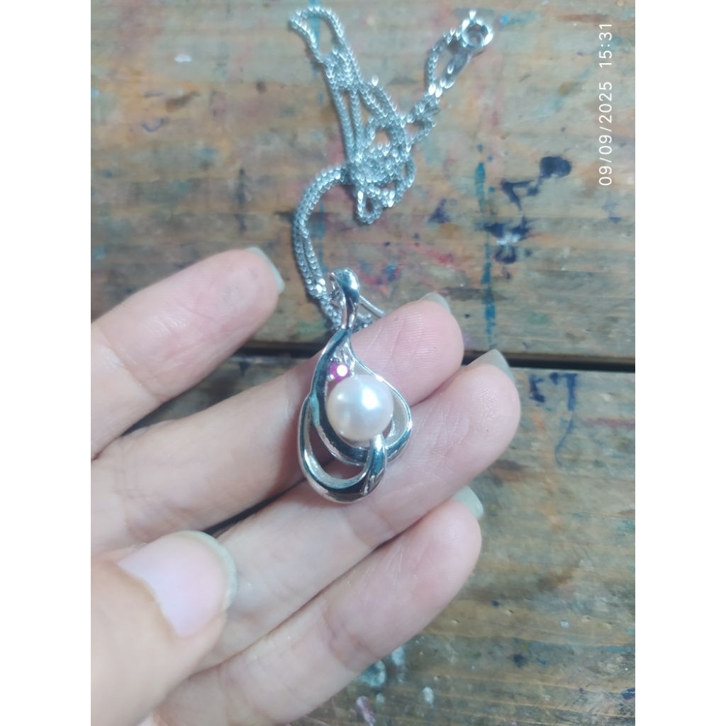 สร้อยคอ S925 พร้อมจี้ci ผสมญี่ปุ่น