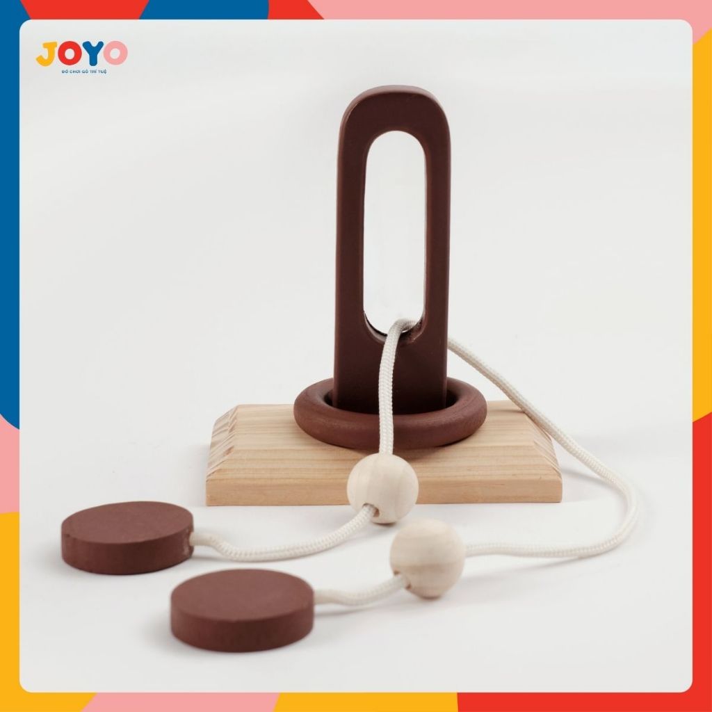 JOYO Brain Hack Circle ของเล่นทางปัญญาทําจากไม้คุณภาพสูงสําหรับเด็กอายุ 8 ปี
