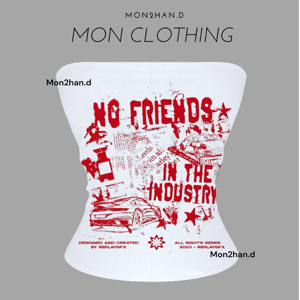 TUBE Y2K - LONG Y2K TUBE SHIRT [ไม่มีเพื่อน] BY MON CLOTHING