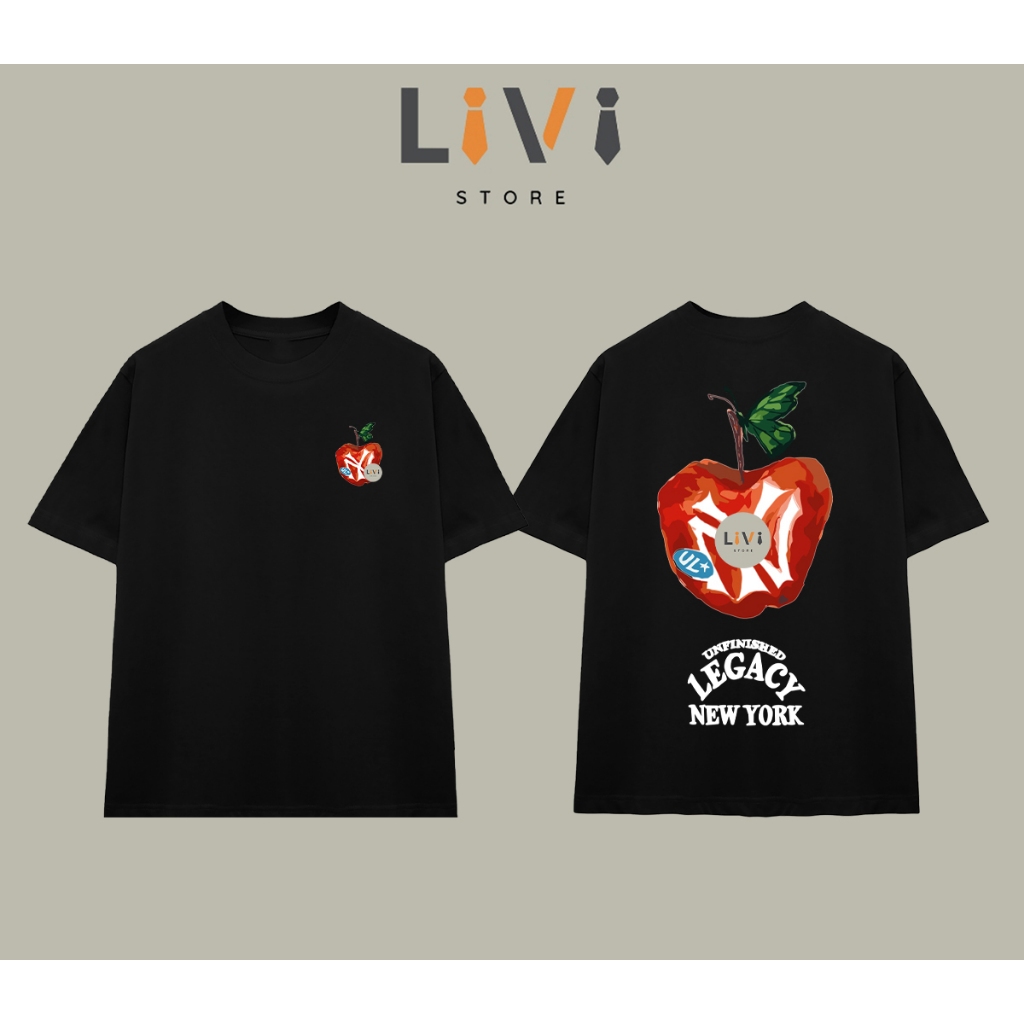เสื้อยืดหลวม Legacy Apple Premium Cotton - LiVi Store