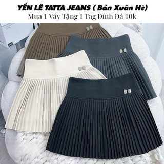 Chân Váy Xếp Ly TATTA Xuân Hè 4 Màu Hàng Đẹp Chất Vải QC #1064