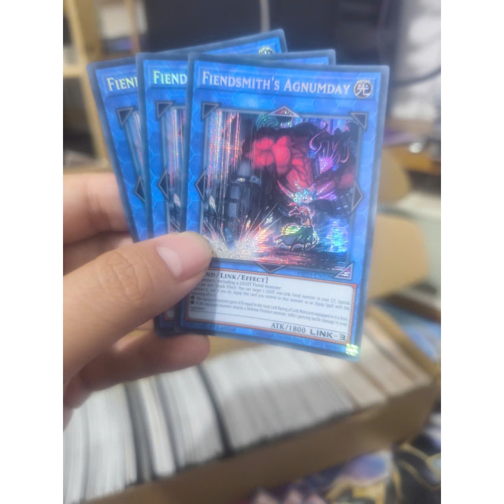 [Yugioh Funny Shop] การ์ด 1 ใบ MP25-EN109 - Agnumday ของ Fiendsmith - Prismatic Secret Rare
