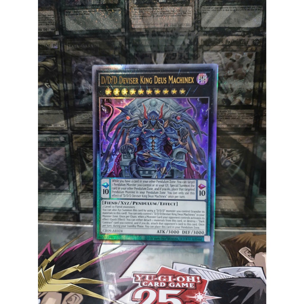 [ Peanut - โปรดดูคําอธิบาย ] Yugioh AE D/D/D Deviser King Deus Machinex Card - CR09-AE024 - Ultimate