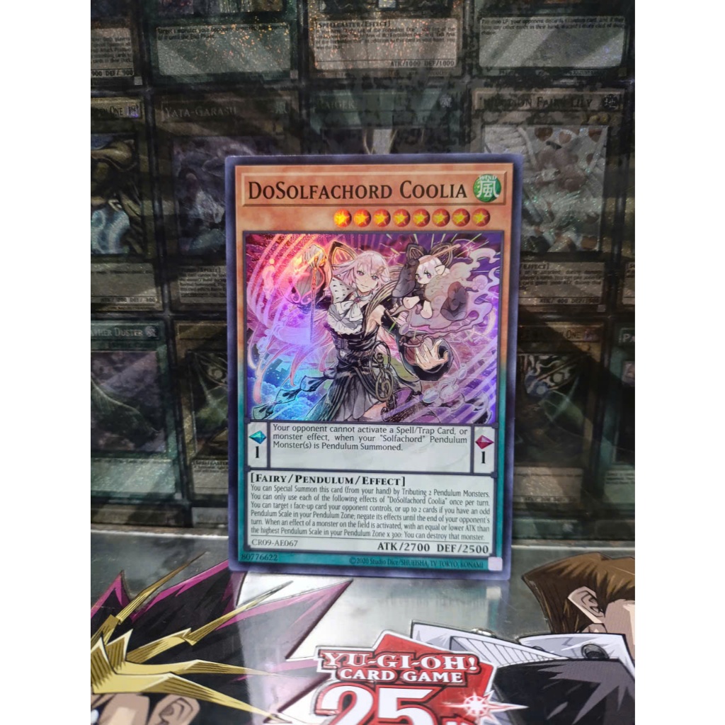 [ Peanut - โปรดดูคําอธิบาย ] Yugioh AE Pen DoSolfachord Coolia Card - CR09-AE067 - Super