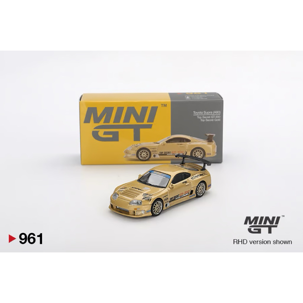 Mohinhxeps-1/64_ MINI GT 961 Toyota Supra (A80) Top Secret GT-300 Top Secret Gold
