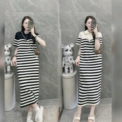 ชุดคลุมท้องผ้าวูล MTG คอปกเปิดแขนกุด (สินค้า QC)