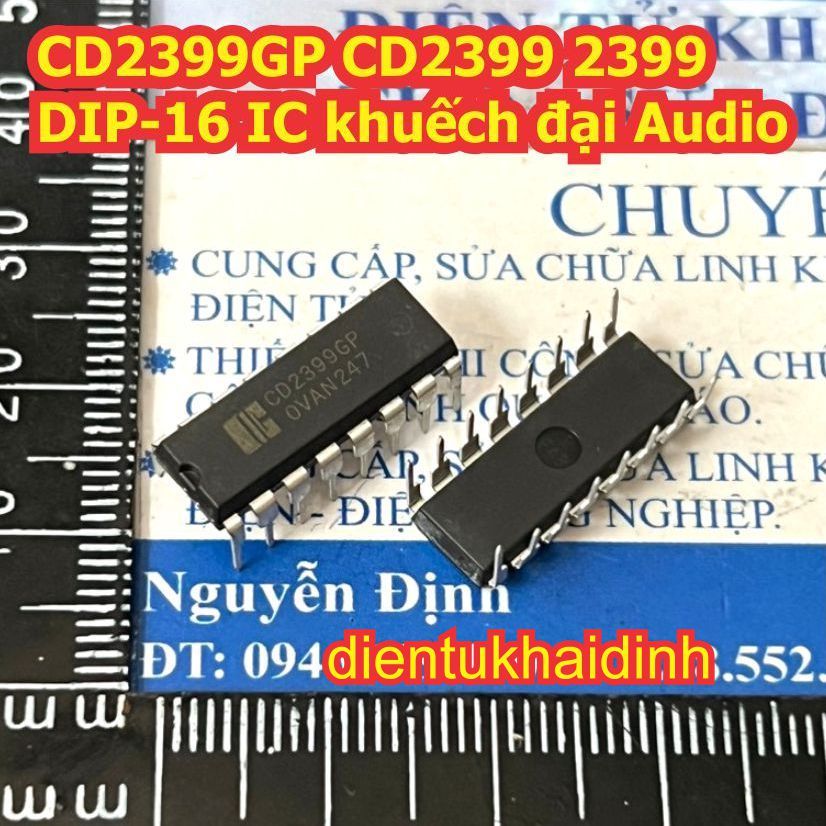 3 ชิ้น CD2399GP CD2399 2399 DIP-16 เครื่องขยายเสียง IC kde6376