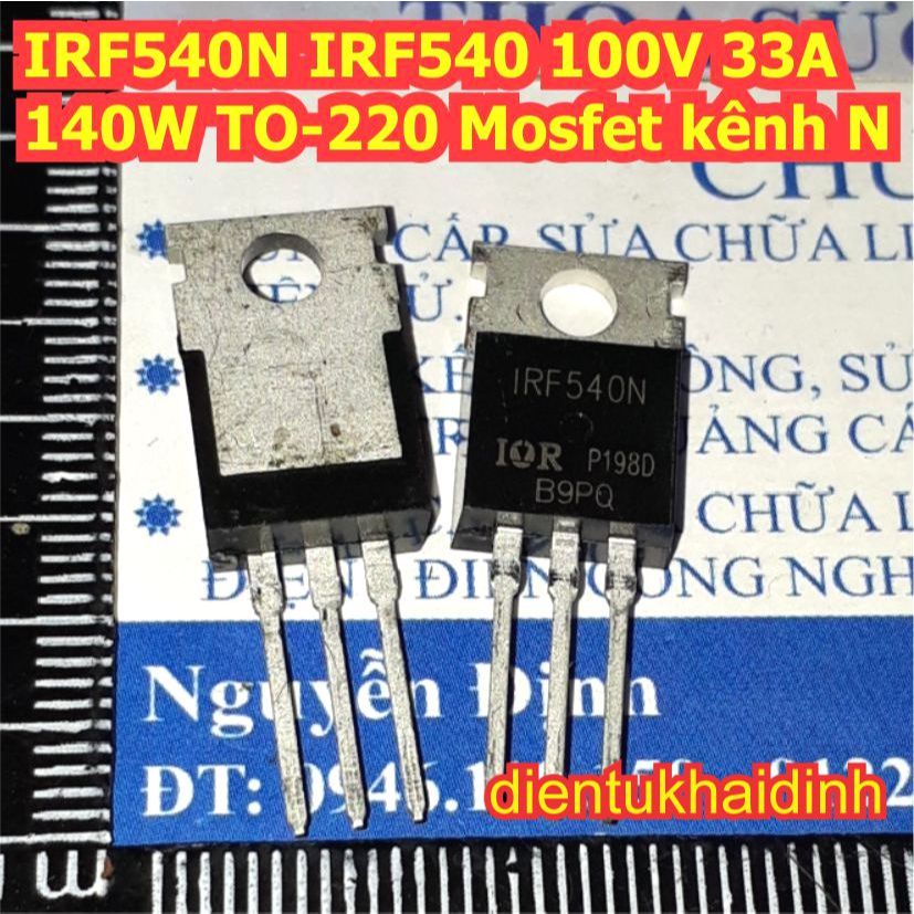 5 ชิ้น IRF540N IRF540 540 100V 33A 140W TO-220 N-channel N-CH MOSFET KDE0178