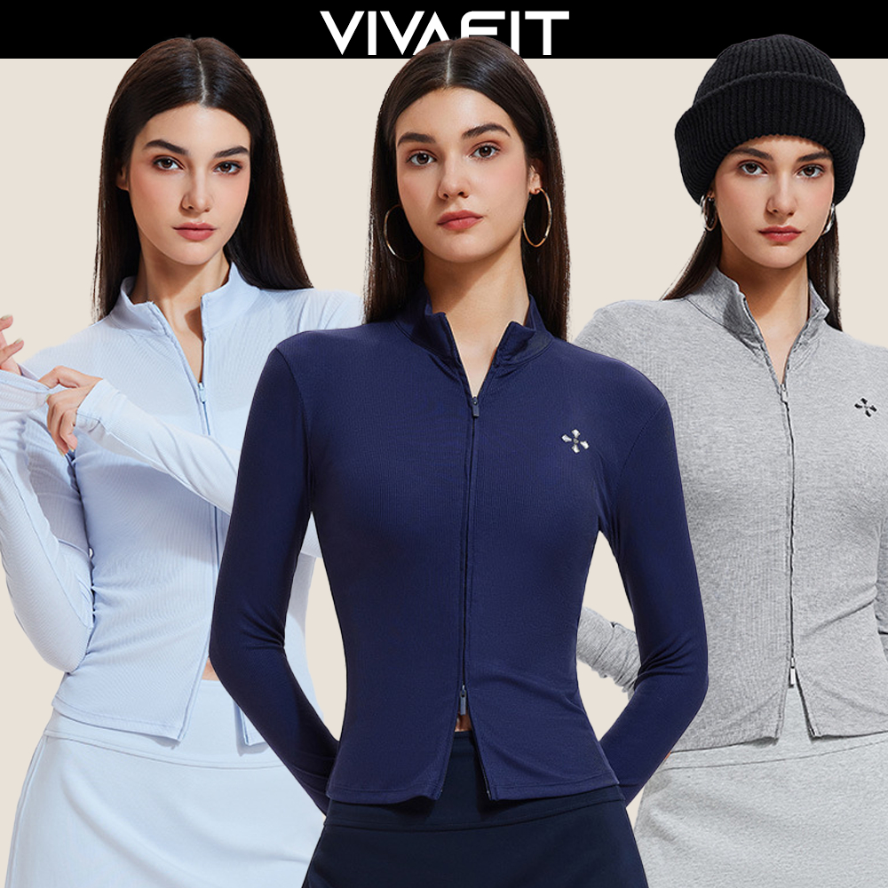 เสื้อแจ็คเก็ตกีฬาผู้หญิง COSLEAF NEWJACK ทําจากขนสัตว์ยืดหยุ่นและให้ความอบอุ่นสําหรับเล่น Pickleball