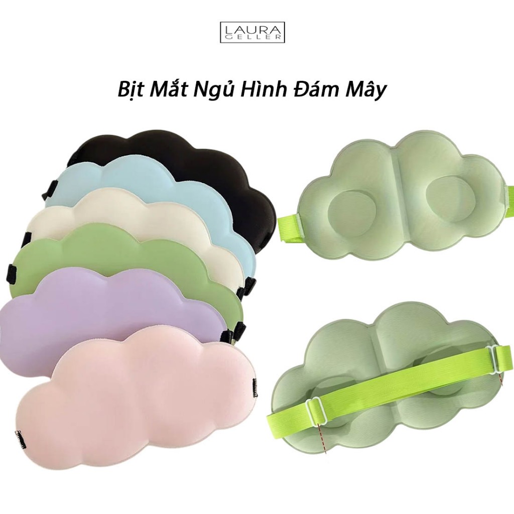 Cute Cloud Sleeping Blindfold ช่วยผ่อนคลายและสร้างการนอนหลับที่ดี - Sleeping Blindfold - LAURA GELLE