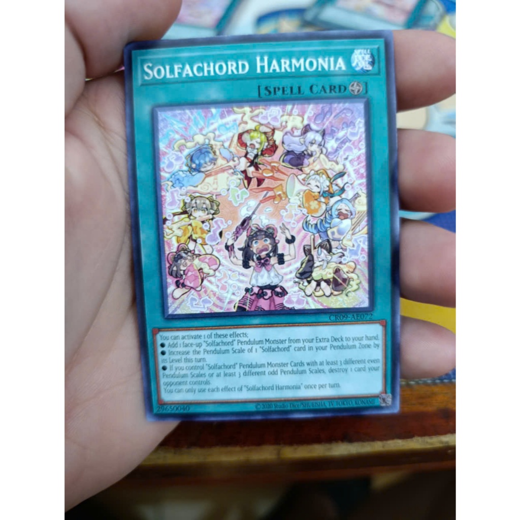 [ 20250928 Q ] การ์ด Yugioh CR09-AE072 Solfachord Harmonia