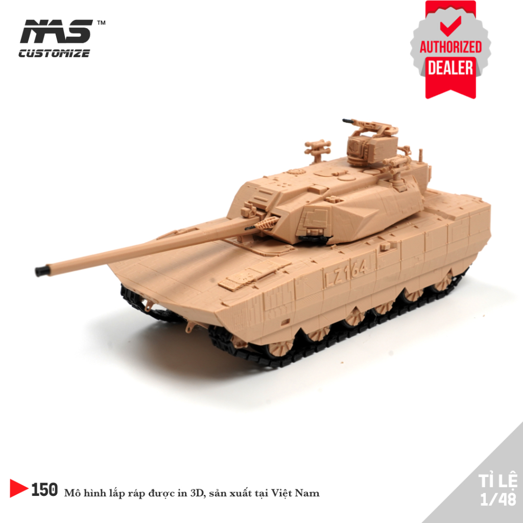 [NAS] โมเดลประกอบถังจีน ZTZ-100 1/48 โมเดลประกอบทหารถัง Type-100