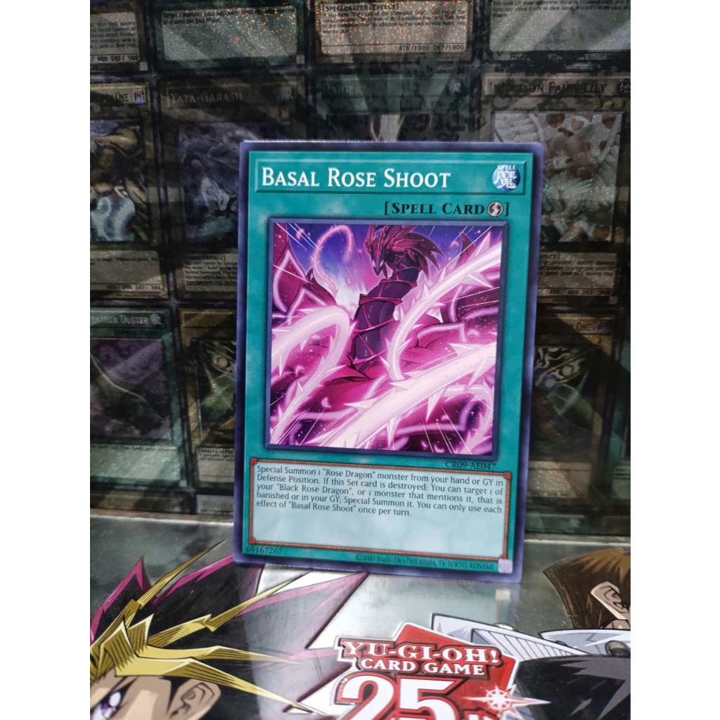 [ Peanut - โปรดดูคําอธิบาย ] Yugioh AE Spell Basal Rose Shoot Card - CR09-AE047 - ทั่วไป