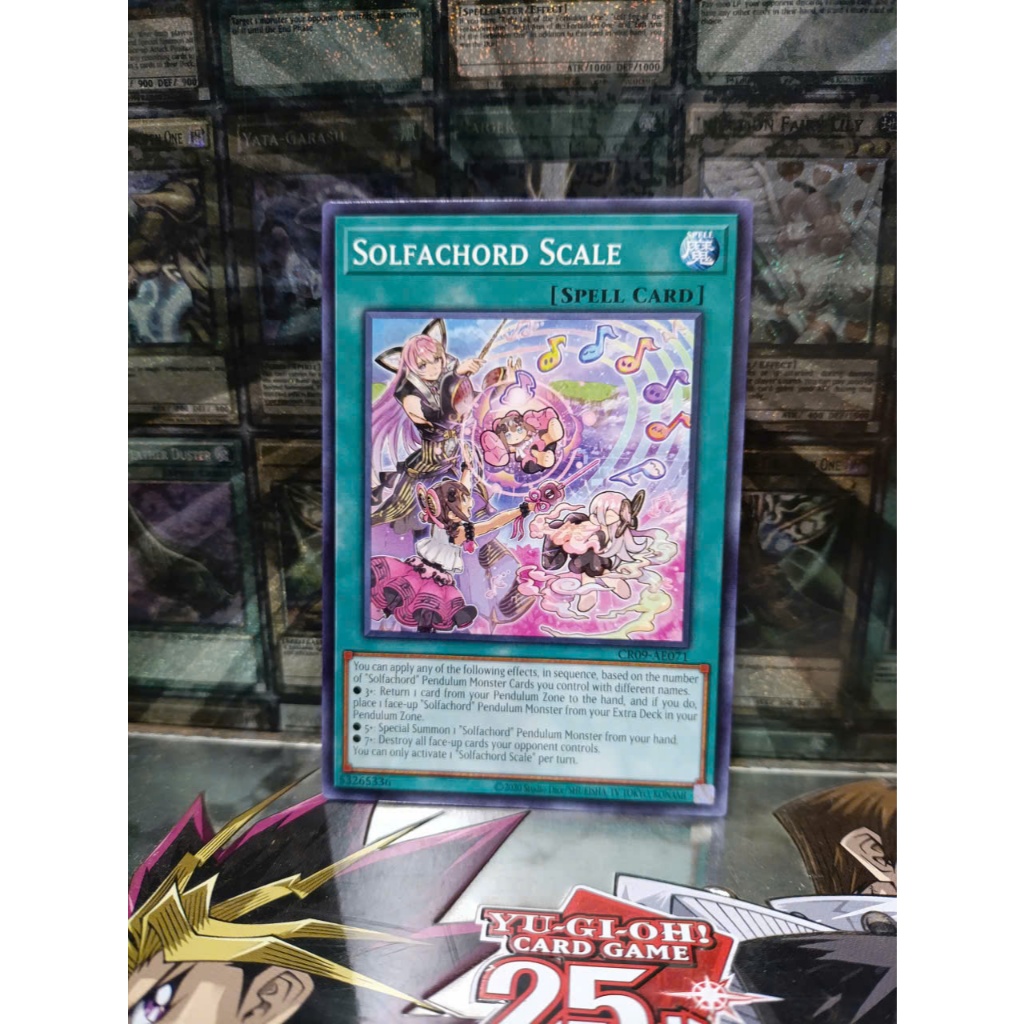[ Peanut - โปรดดูคําอธิบาย ] Yugioh AE Spell Solfachord Scale Card - CR09-AE071 - ทั่วไป