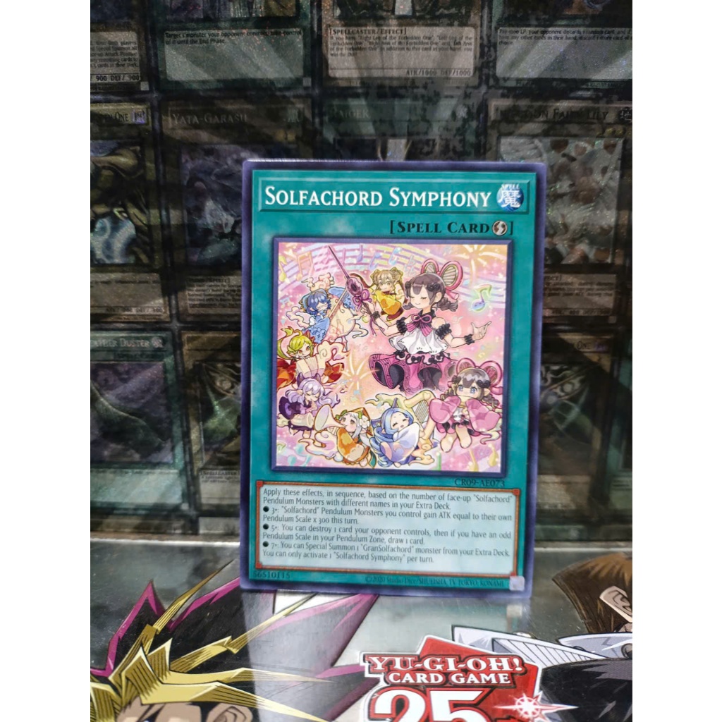 [ Peanut - โปรดดูคําอธิบาย ] Yugioh AE Spell Solfachord Symphony Card - CR09-AE073 - ทั่วไป