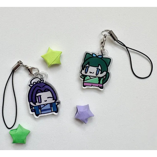 Pendentifs pour tréphone en acrylique Diaries dapothicaires - Maomao, Jinshi