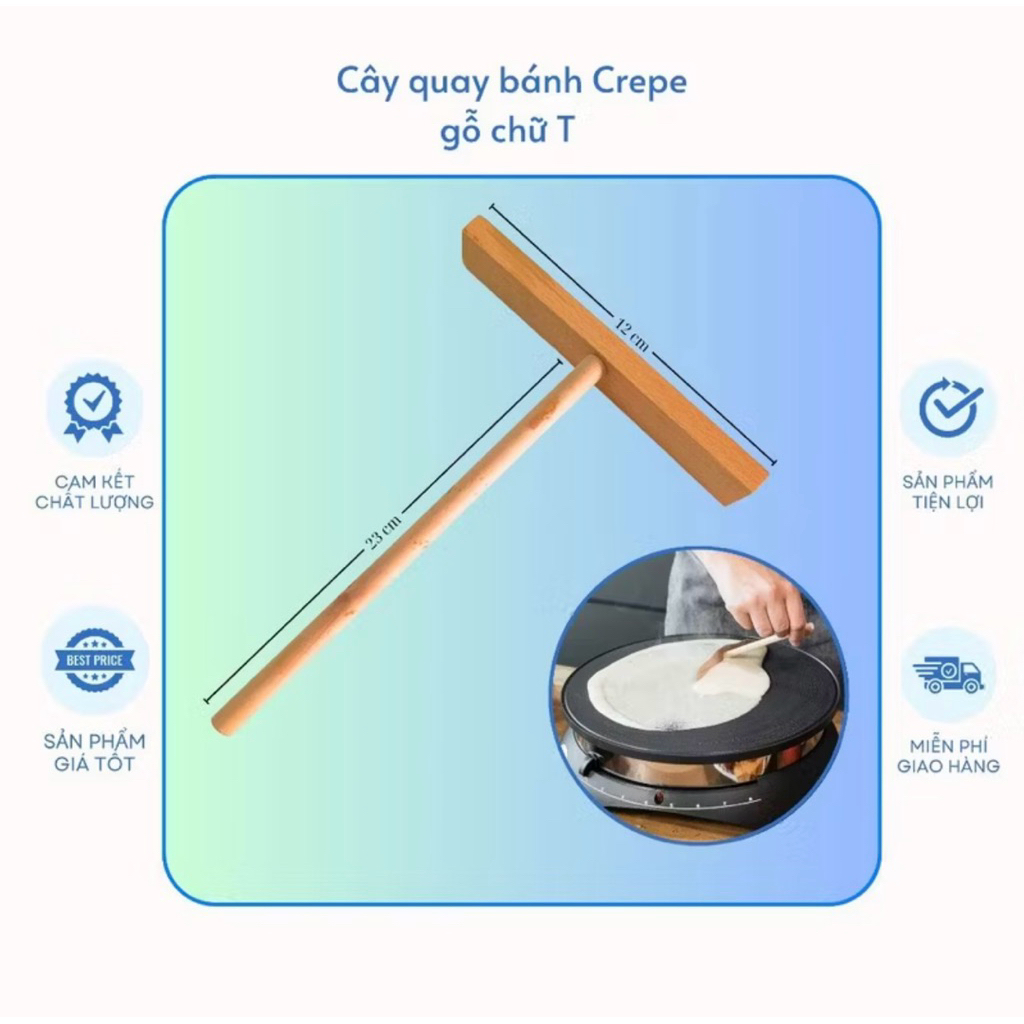 บาร์หมุน crep ไม้ เครื่องมืออบ crep