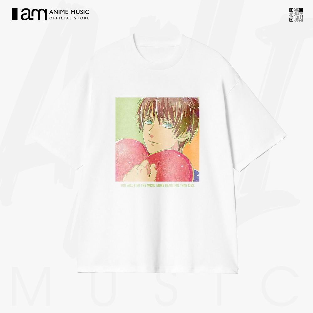 เสื้อยืดแขนสั้นผ้าฝ้าย 100% Unisex Uta no Prince-sama Cecil Aijima ขนาดใหญ่